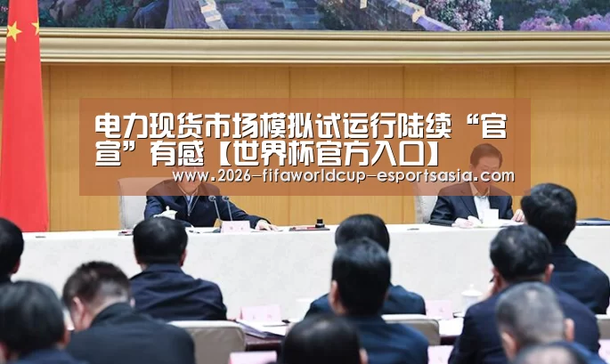 电力现货市场模拟试运行陆续“官宣”有感【世界杯官方入口】(图2) 世界杯体育APP